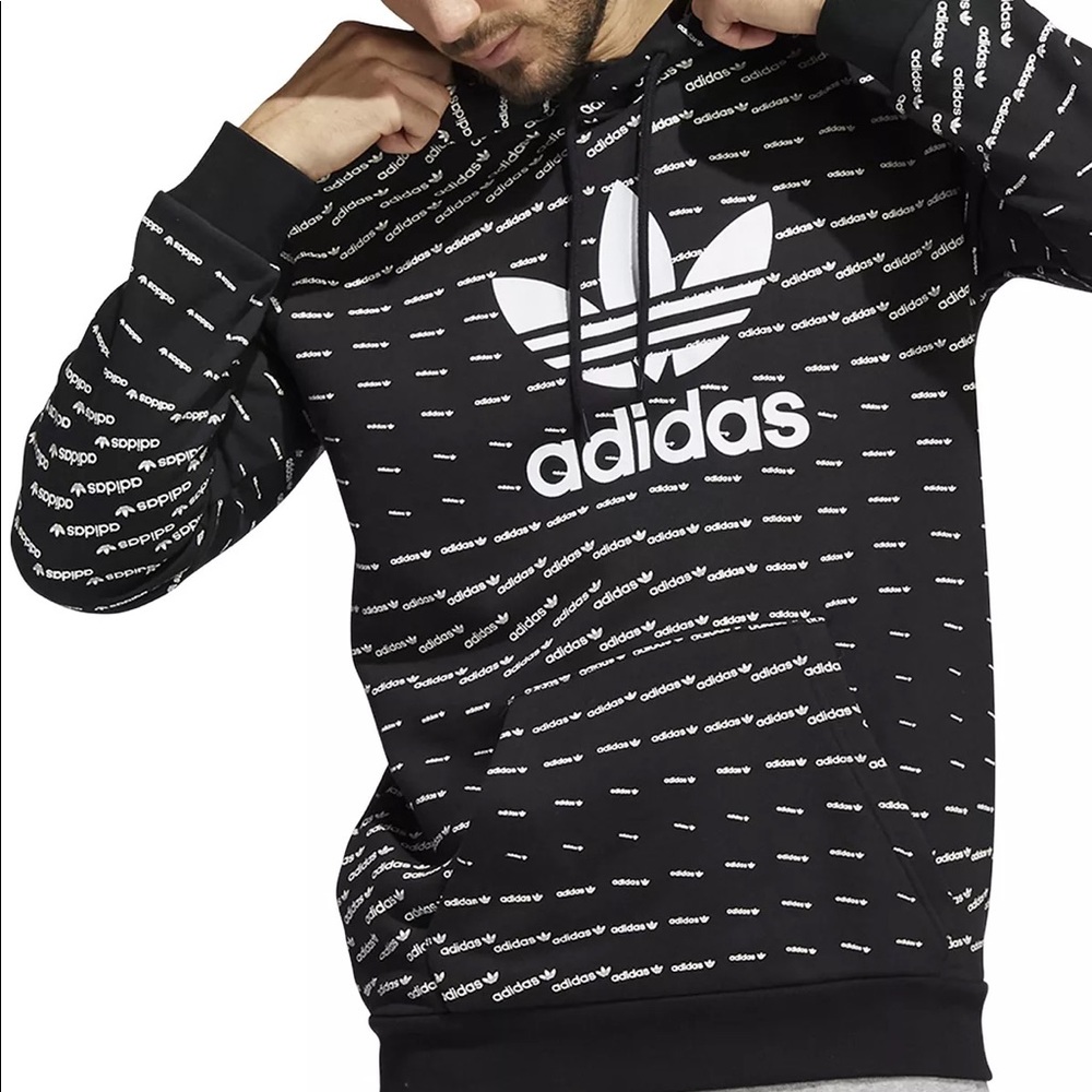 Adidas Men's Originals Allover Logo Hoodie